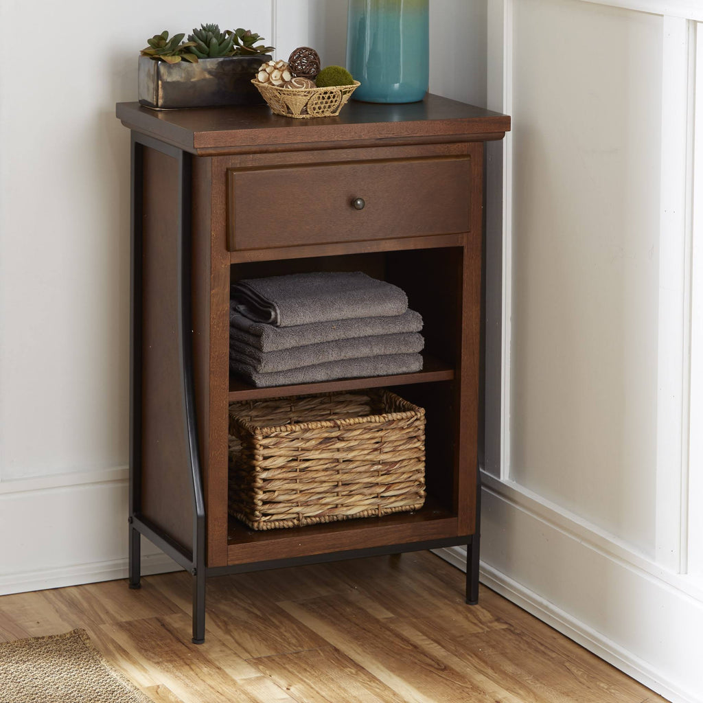 2-Tier Floor Shelf with Drawer X76853