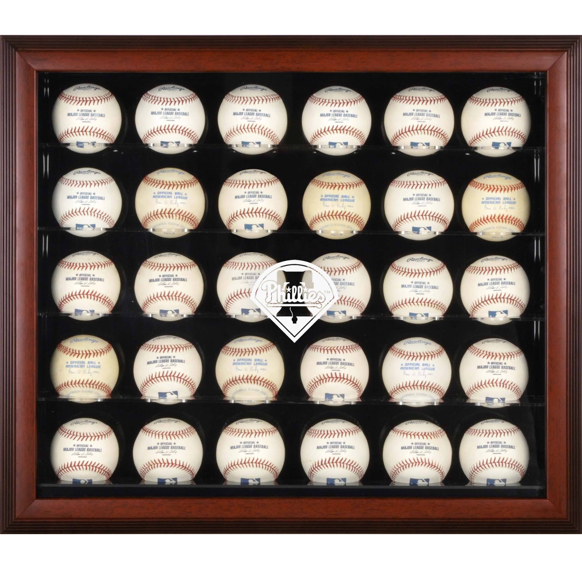 Mahogany Framed 30-Ball Display Case F771238