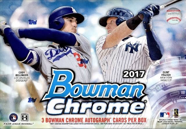 2017 Bowman Chrome Baseball HTA Choice Box X174644