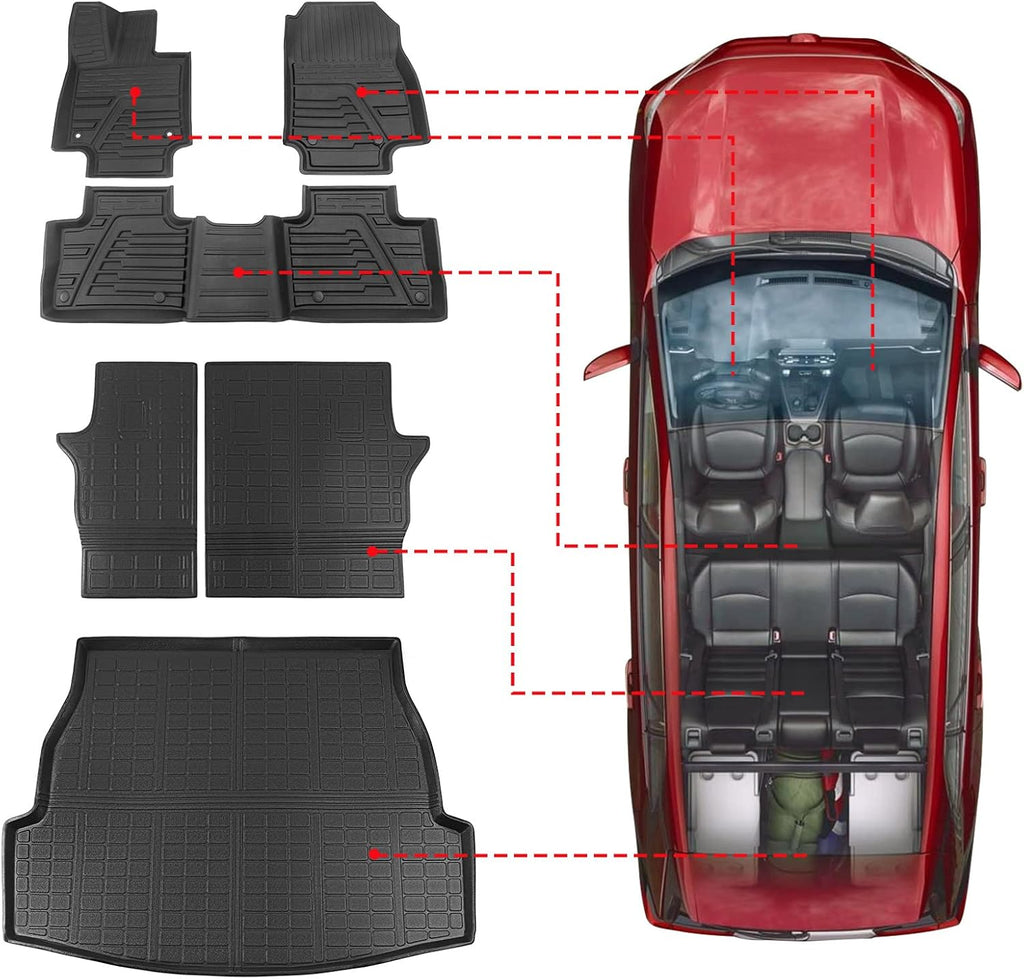 Rear Trunk Mat Pack of 2 for Toyota RAV4 S71912