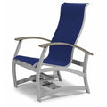 Textured Silver Marine Grade Sling Patio Chair S51773