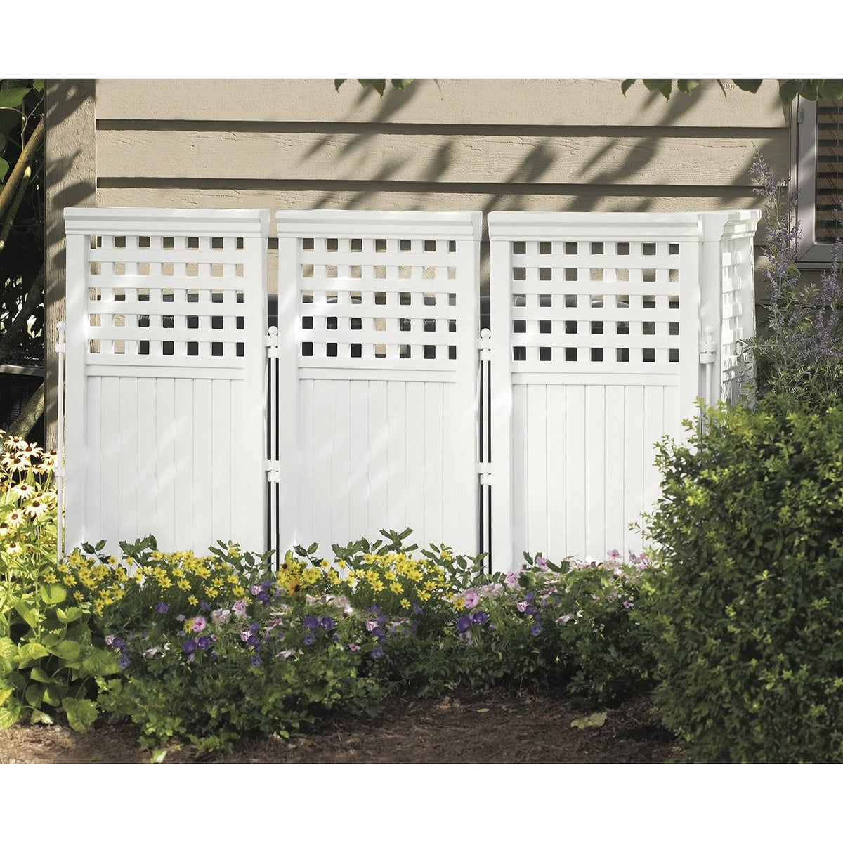 White 4-Piece Outdoor Screen Enclosure Set R13363