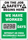 Electronic Safety Scoreboard, 14"x10" C662858