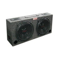 Dual 12 Car Audio Subwoofer Sub Box with 5 Tweeters N6429