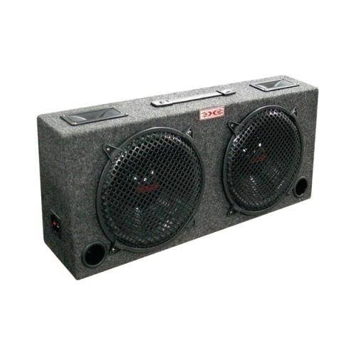 Dual 12 Car Audio Subwoofer Sub Box with 5 Tweeters N6429
