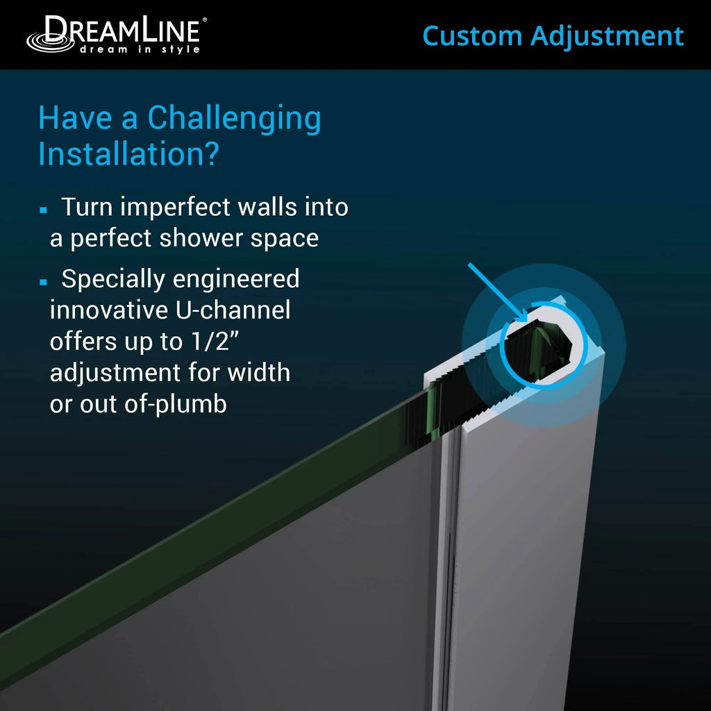 Chrome Hinged Shower Enclosure P139127