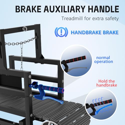 Dog Treadmill with Brake & Resistance Adjustment, Supports Up to 300 lbs U954995