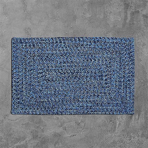 Blue Wave 2x7 Braided Rug Q61522