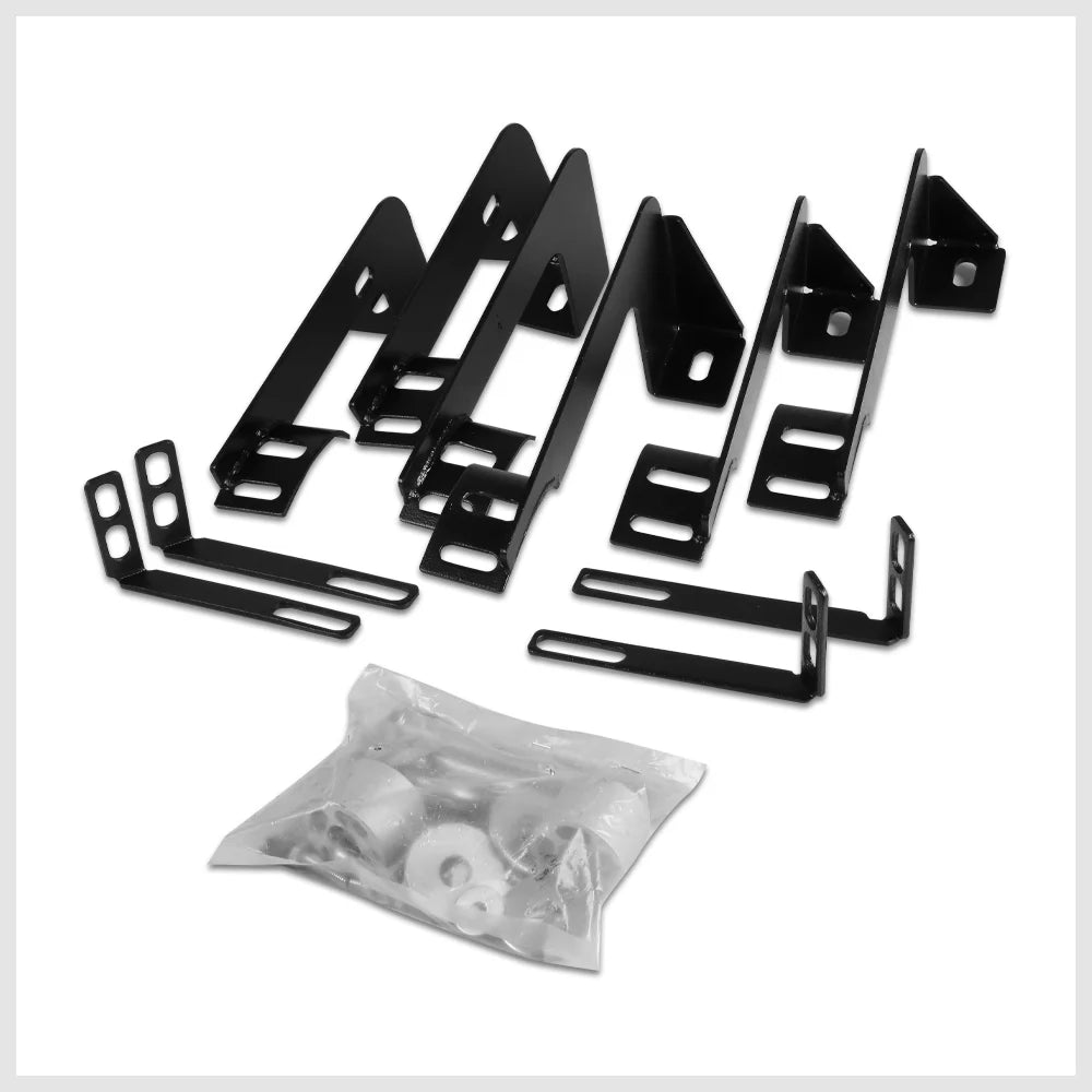 Black 5" Oval Step Nerf Bar Running Board P307