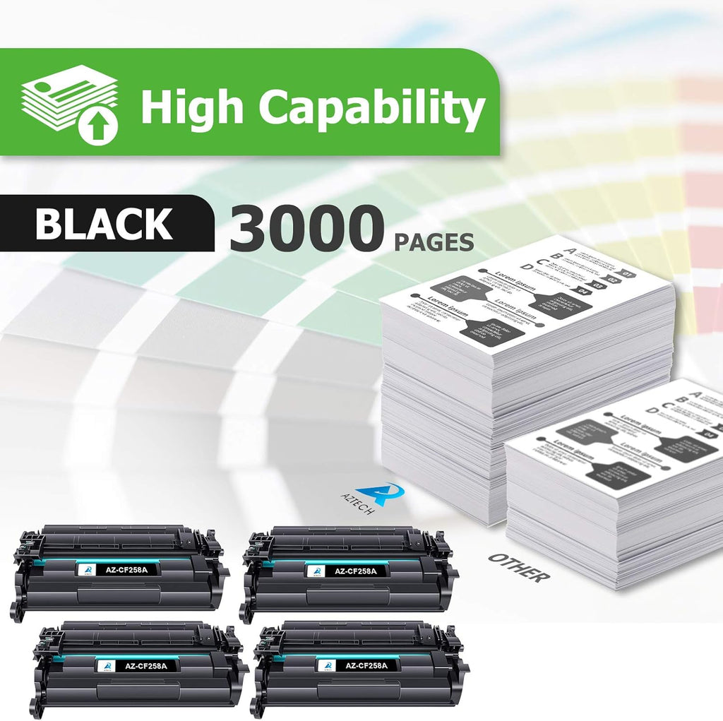 Black 4-Pack Toner Cartridge for HP Printer U667