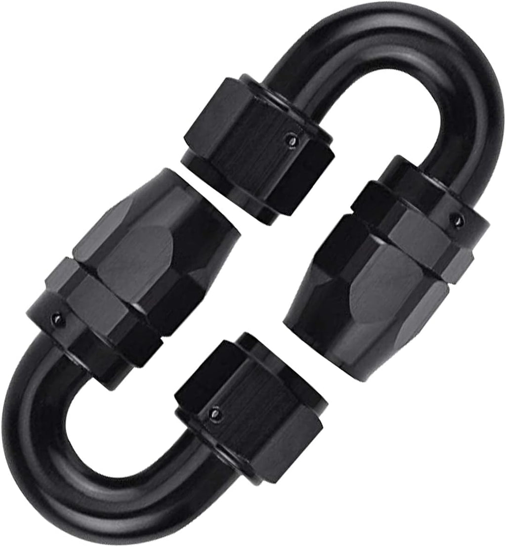 3/8" Braided Stainless Steel Fuel Line Hose with 10pcs Rotary Swivel Hose Ends Kit V4366