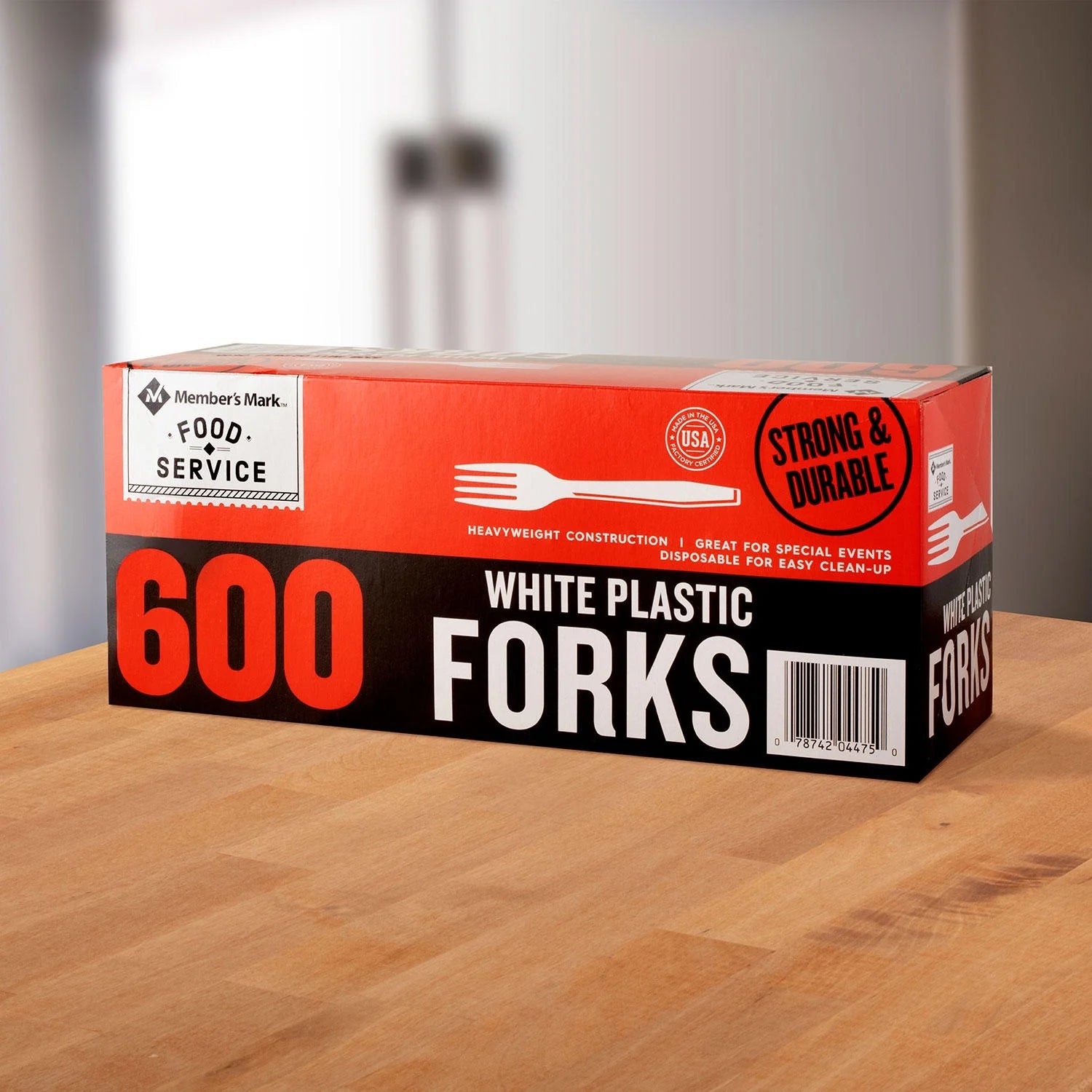 White Plastic Forks, 500 Ct Q5939