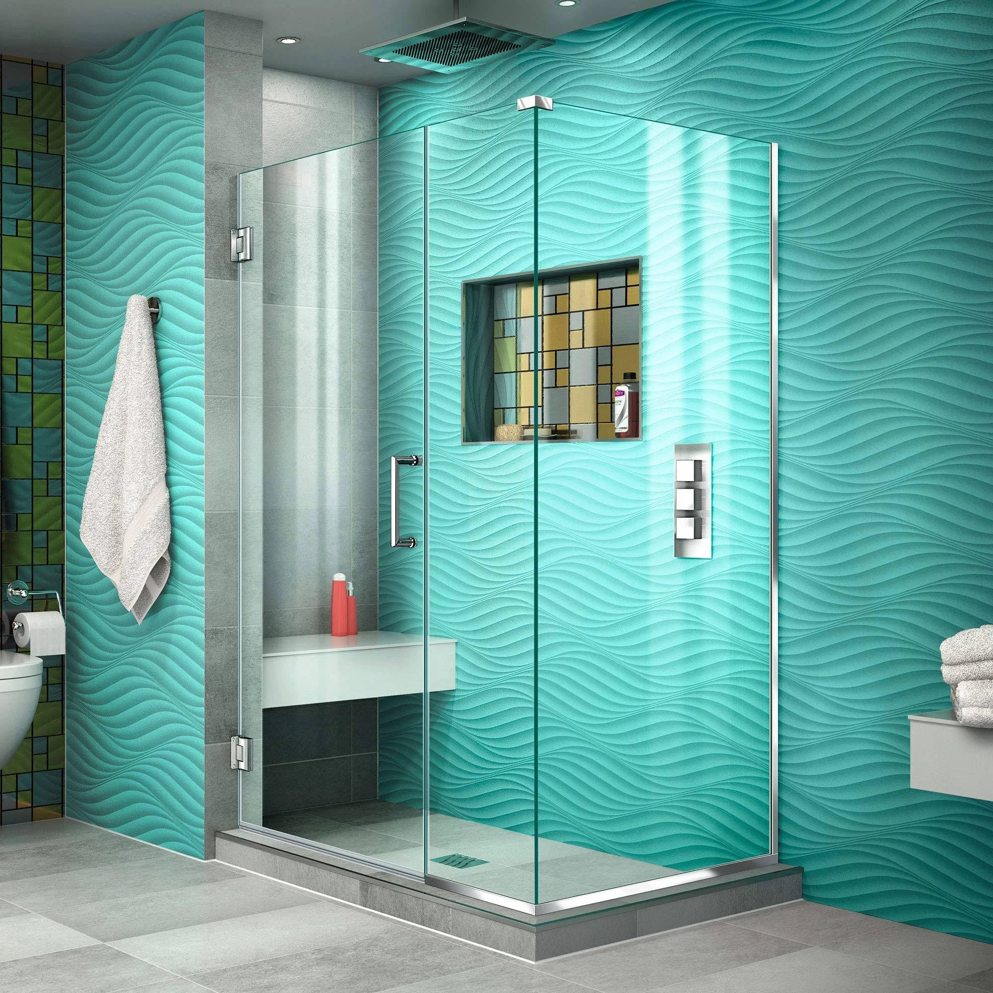 Chrome Hinged Shower Enclosure P139127