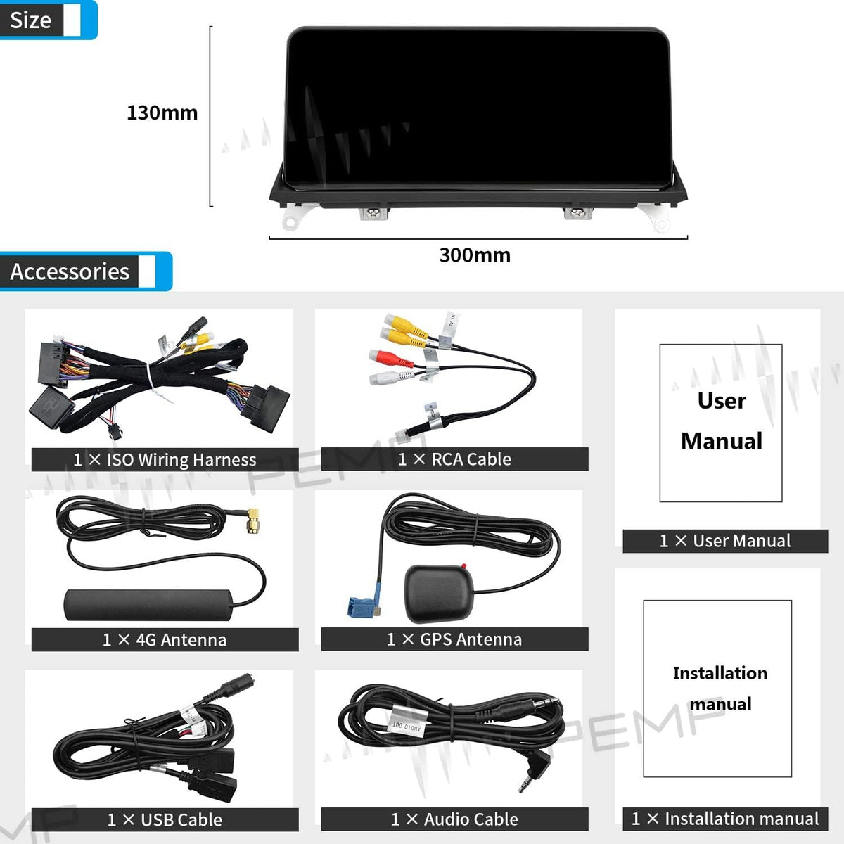 10.25 inch IPS Touch Screen for BMW E70 E71 M72048