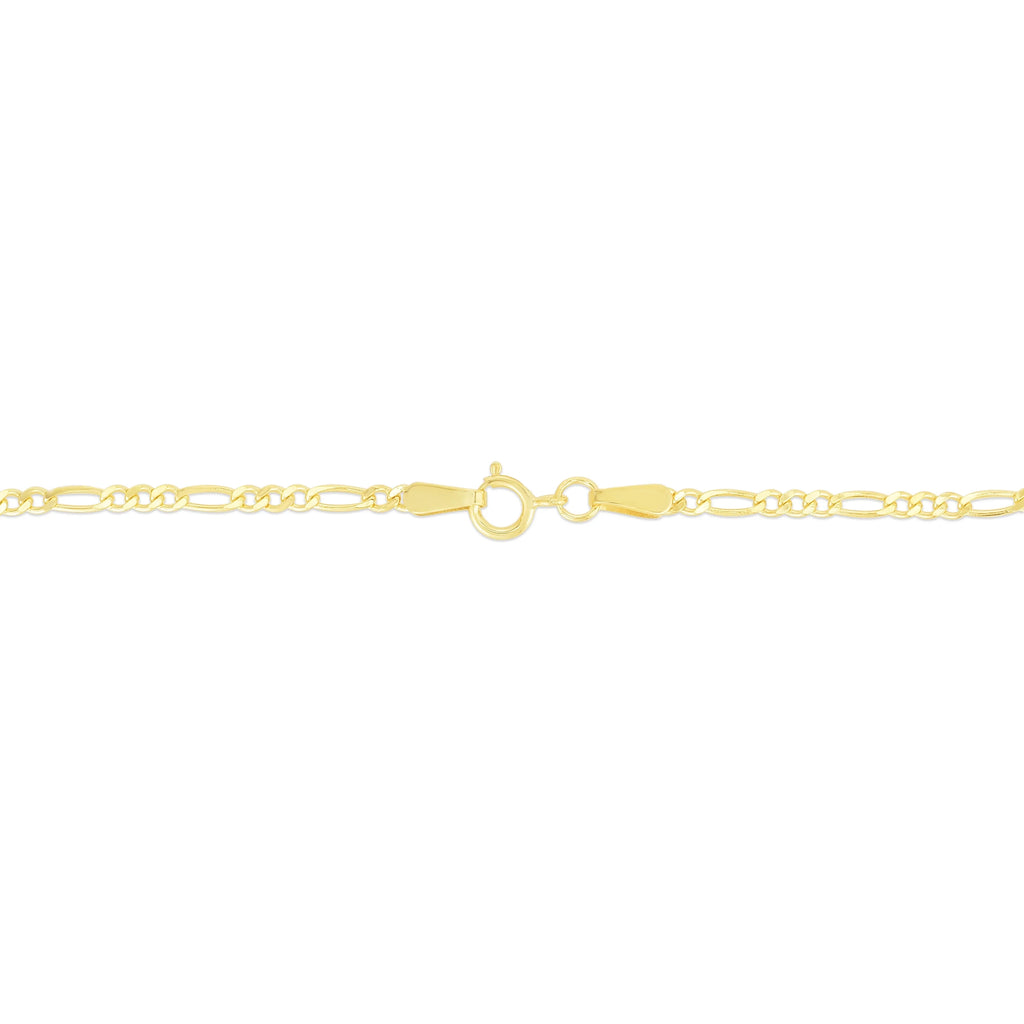 14K Yellow Gold Figaro Bracelet S32196