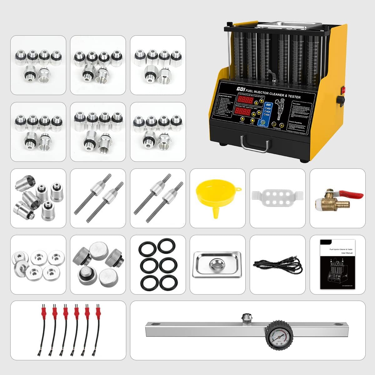 110V/220V Fuel Injector Cleaner & Tester E12229