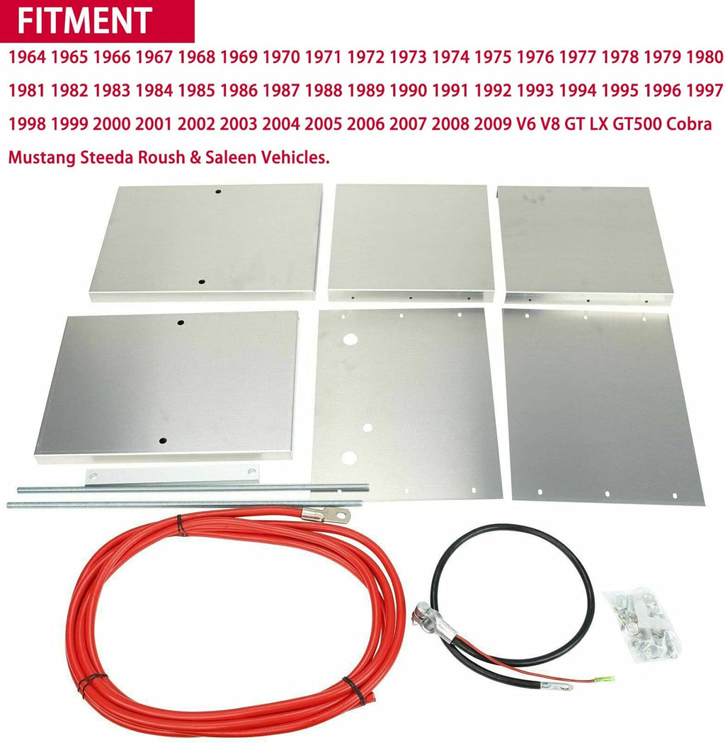Aluminum Battery Box Relocation Kit for Ford Mustang A860622