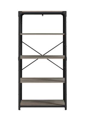 Grey Wash 4 Shelf Bookshelf C410