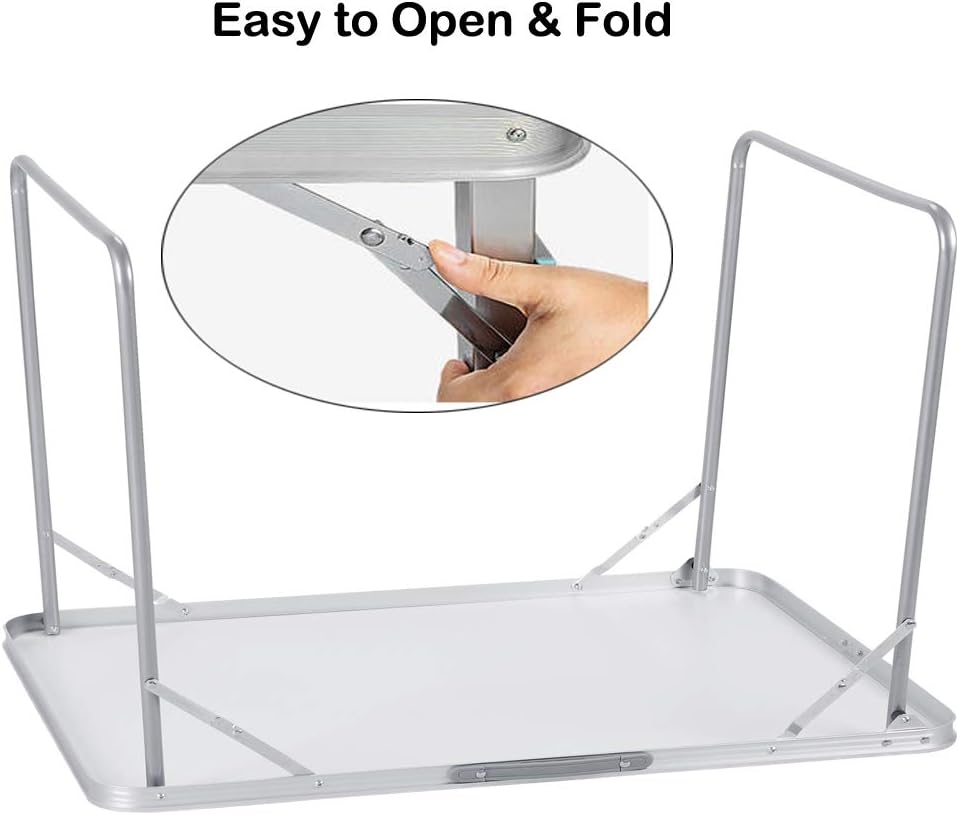 80cm Square Folding Table with Carrying Handle F5837
