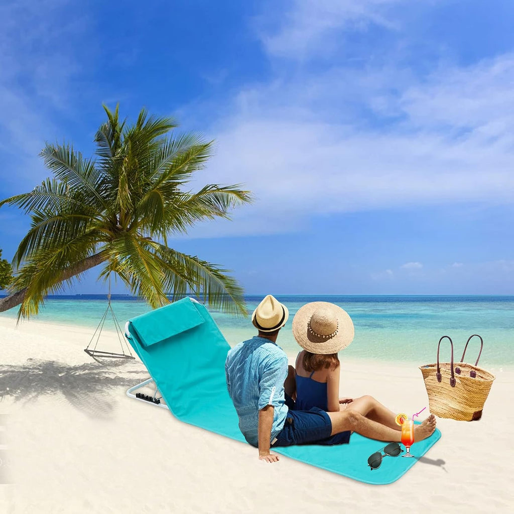 Aqua Blue Folding Lightweight Beach Chairs C60454