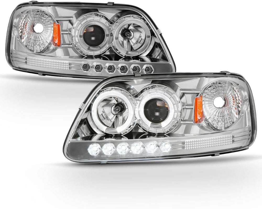 Black LED Projector Headlights Headlamps R577