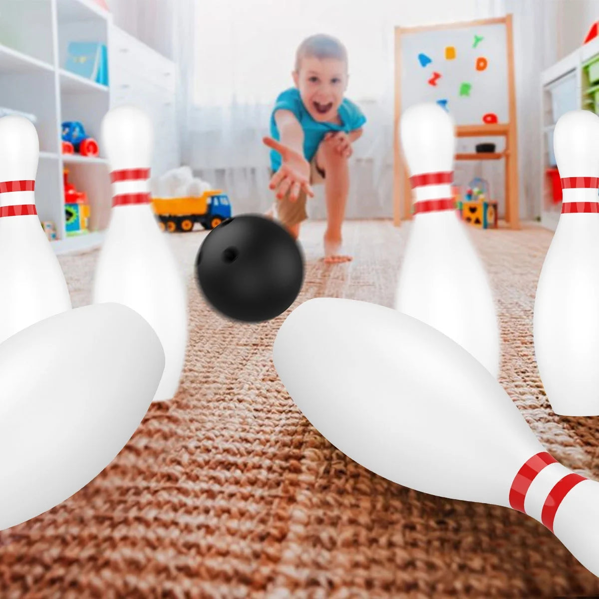 12PCS Toddler Kids Bowling Game Set Q796