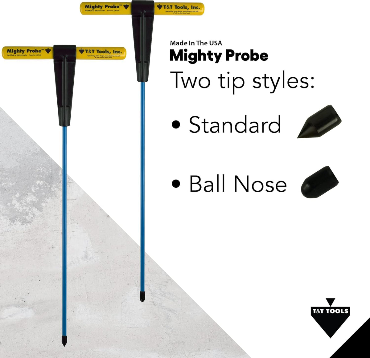 72-Inch Insulated Metal Soil Probe with T-Handle Steel Rod A824