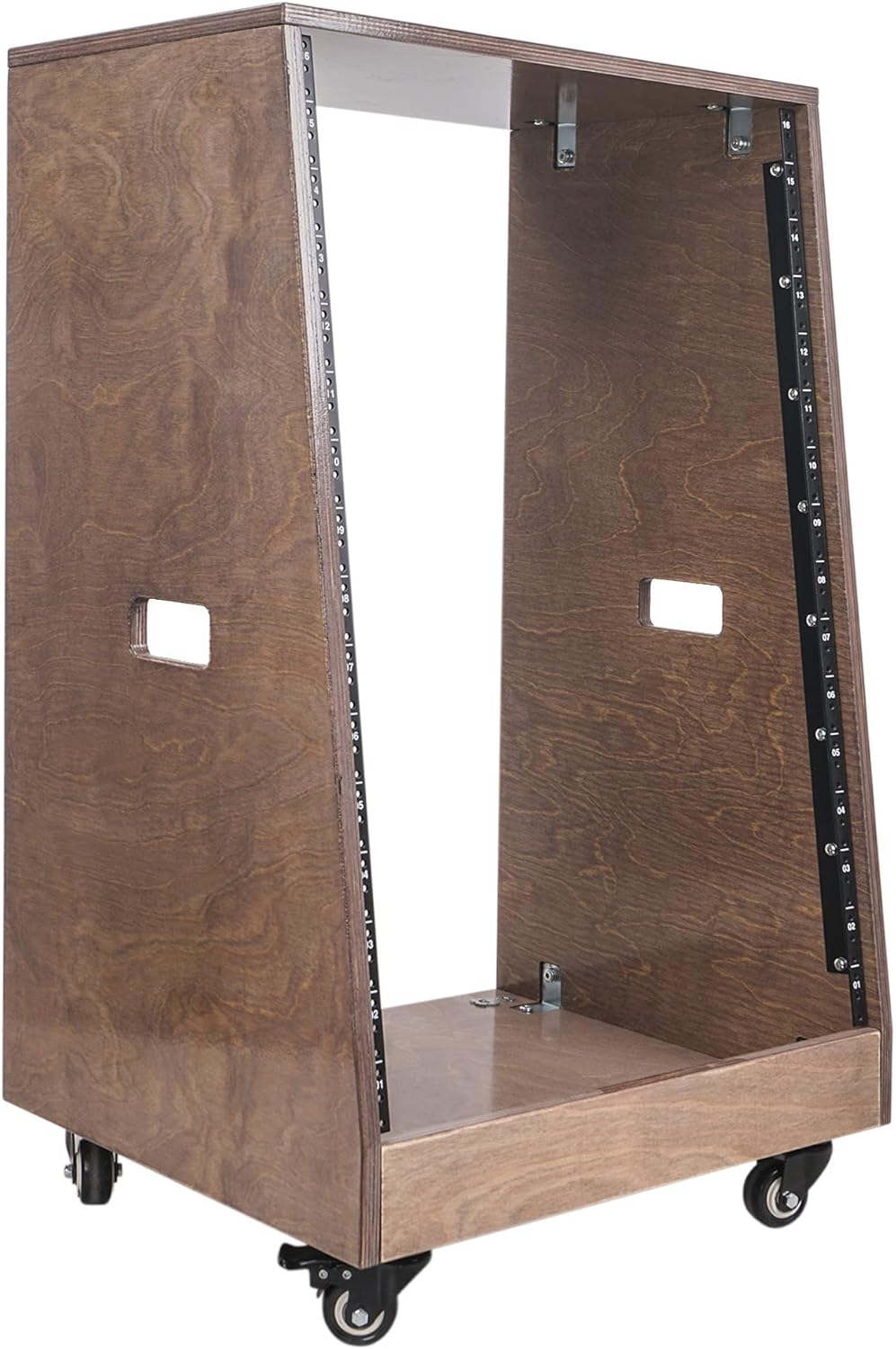 16U Plywood Studio Rack with Casters Y44580