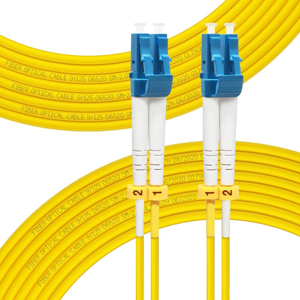 Fiber Patch Cable LC to LC OS2 Single Mode Duplex 9/125um LSZH 125Meter E2564