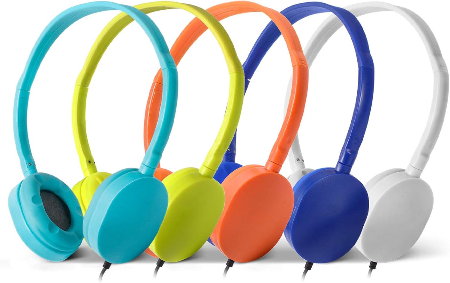 50 Packs Multi Color Student Headphones for School V8810
