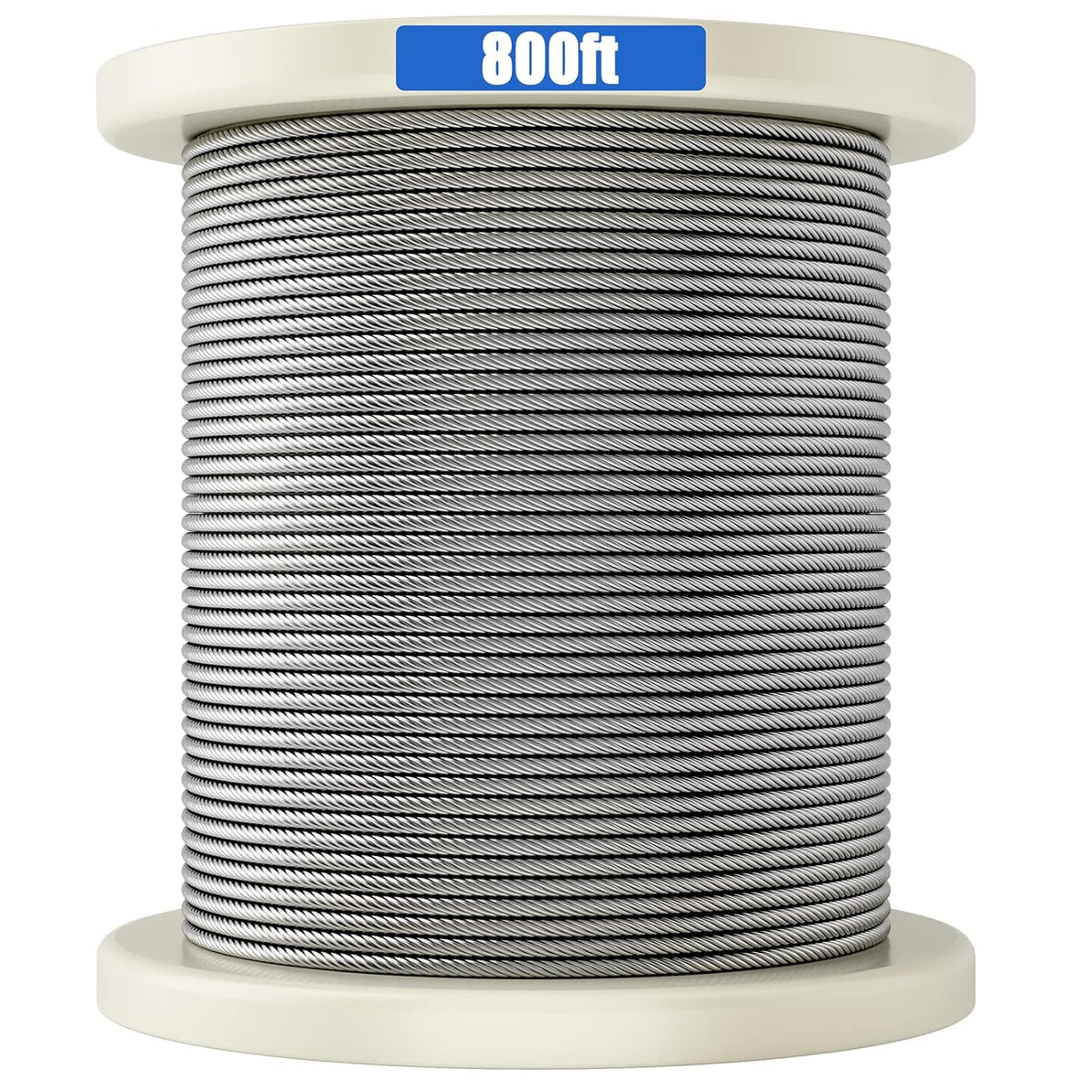 1/8 316 Stainless Steel Cable, 800FT, 7 x 7 Strands Construction L1065