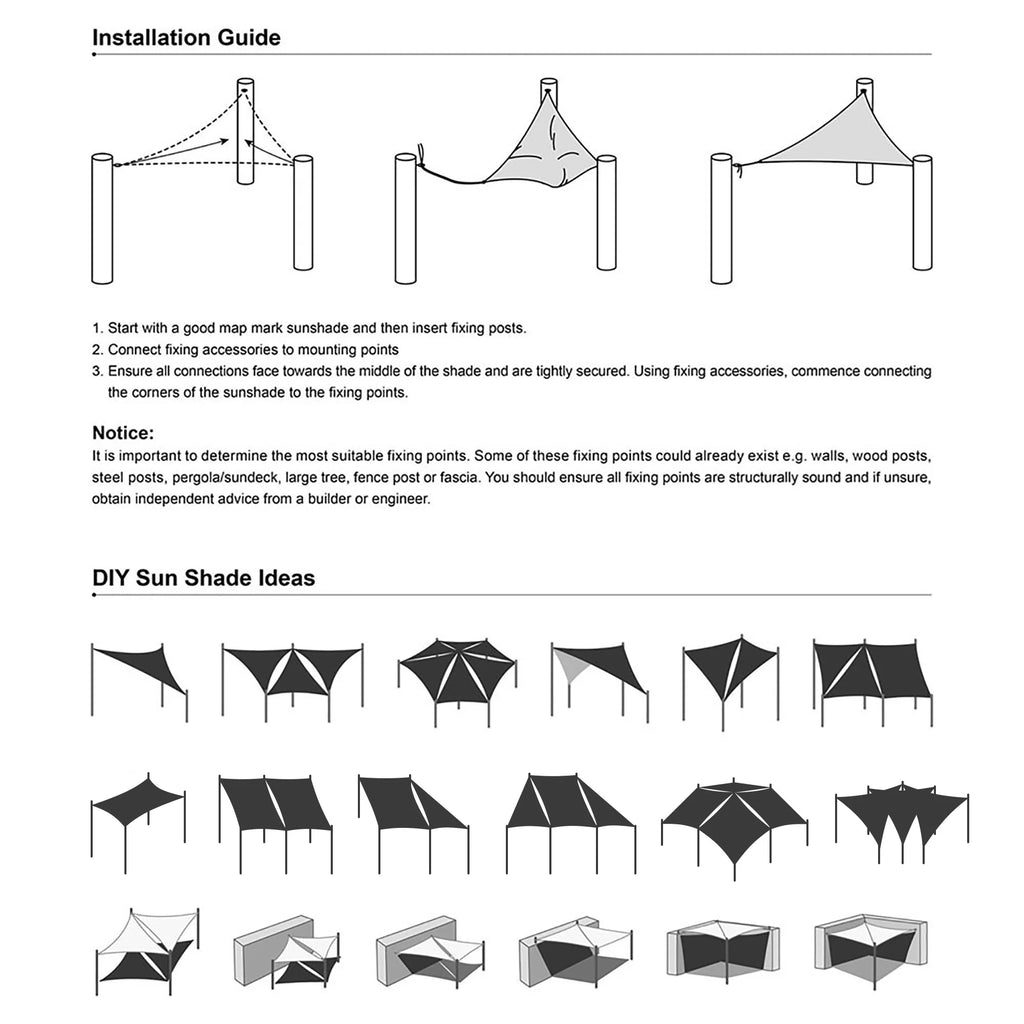 2 Pack 12x12 Ft 97% UV Block Square Sun Shade Sail HDPE Canopy D595285