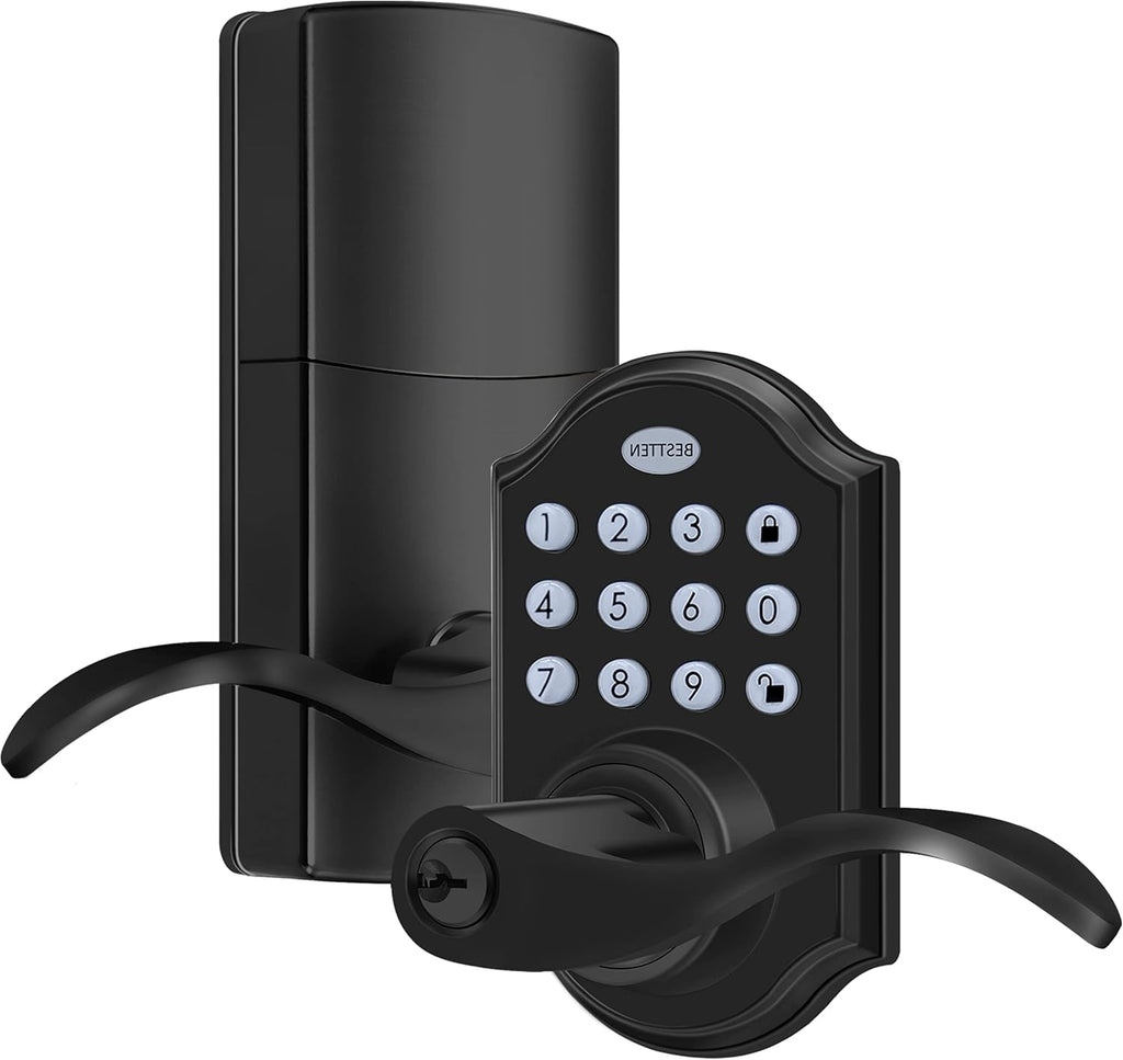 Oil Rubbed Bronze Keyless Entry Door Lock Lever, Pack of 2 G162