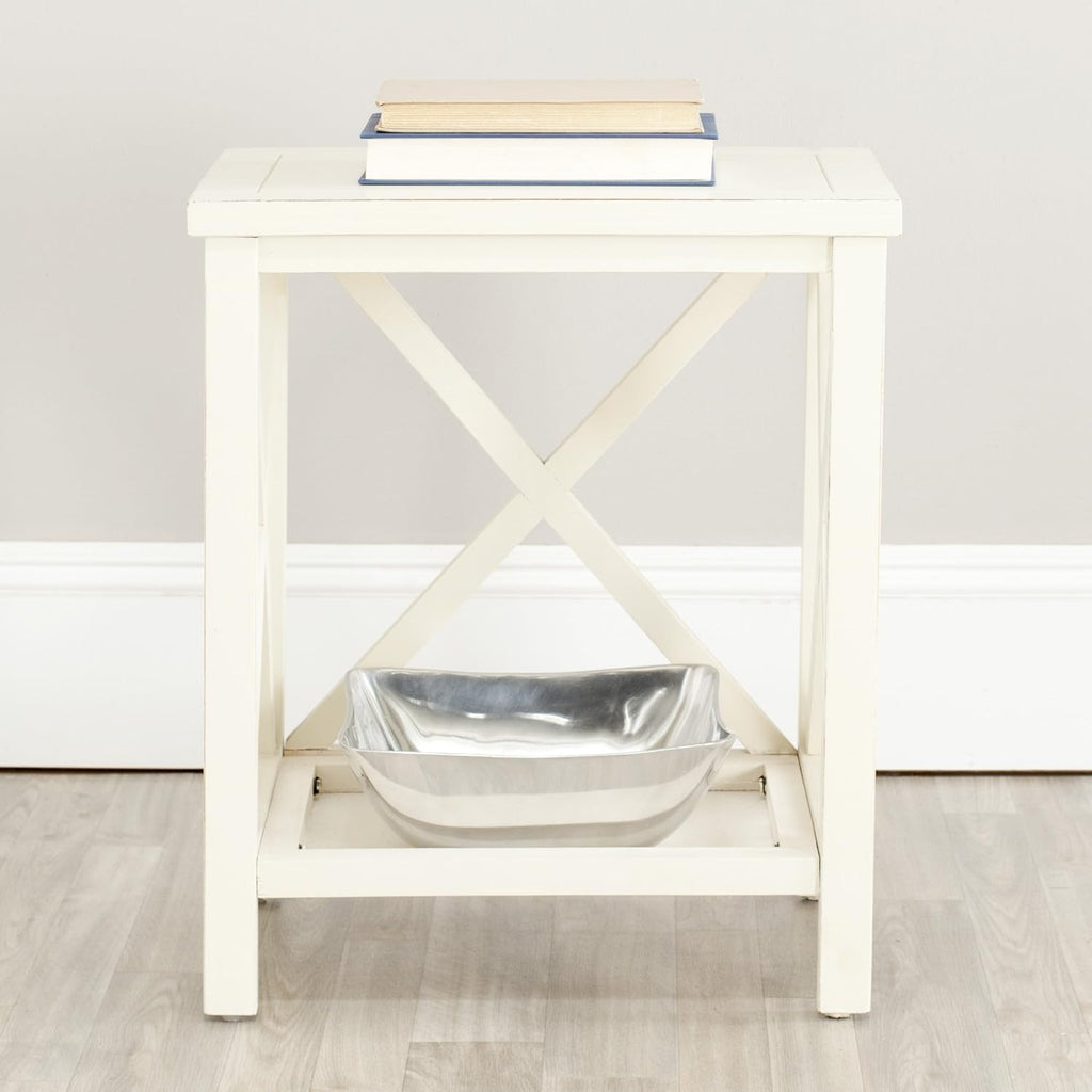 Cross Back End Table Z20214