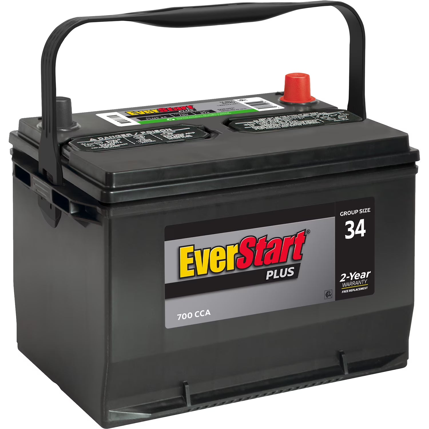 Lead Acid Automotive Battery, Group Size 34 12 Volt, 700 CCA H2569