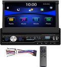 Single Din 7 inch Bluetooth Car Stereo with Retractable Touch Screen H499