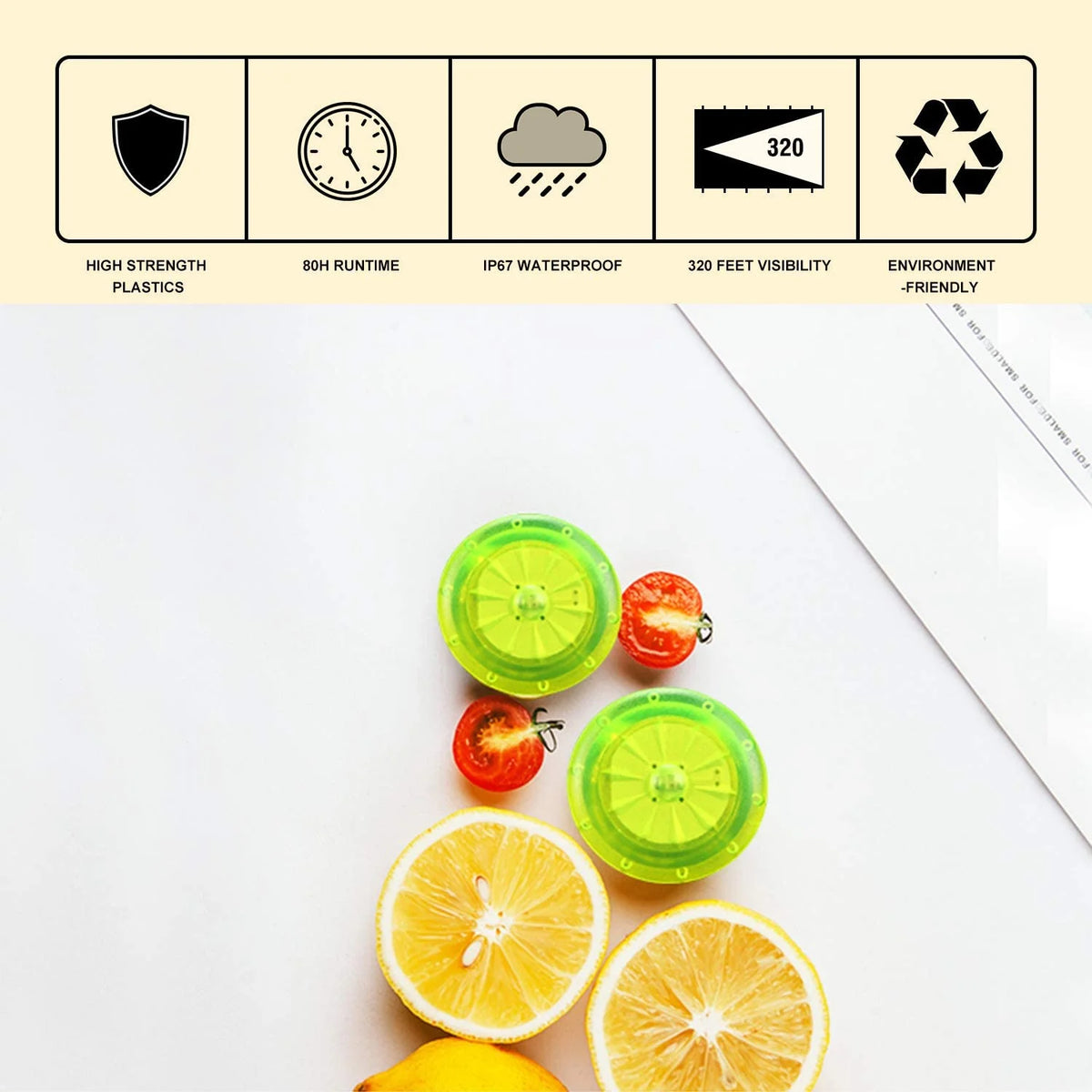Bike Wheel Lights with Batteries Included, Waterproof C38047