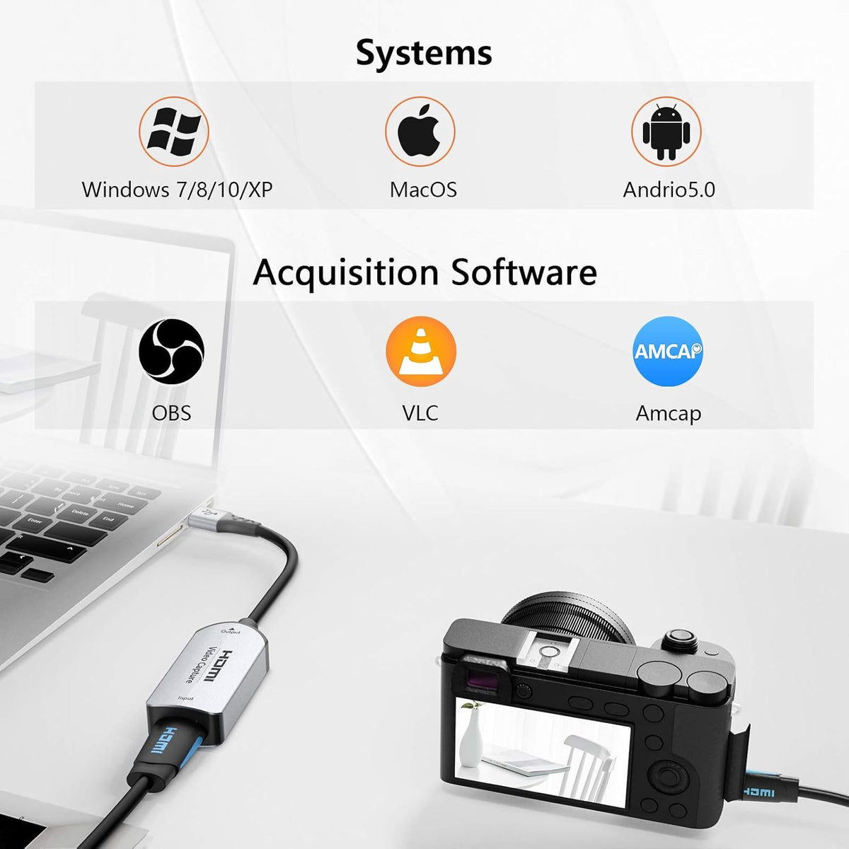 HDMI to USB Video Capture Card T2627