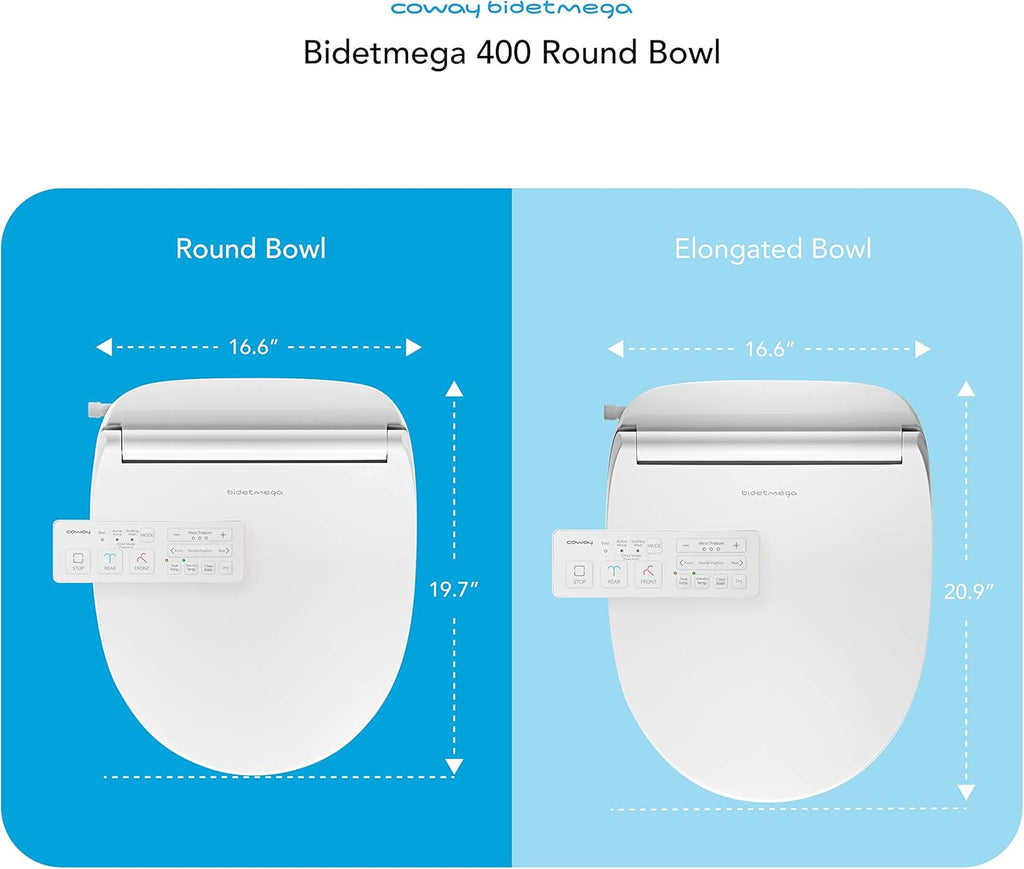 White Electronic Bidet Seat S615