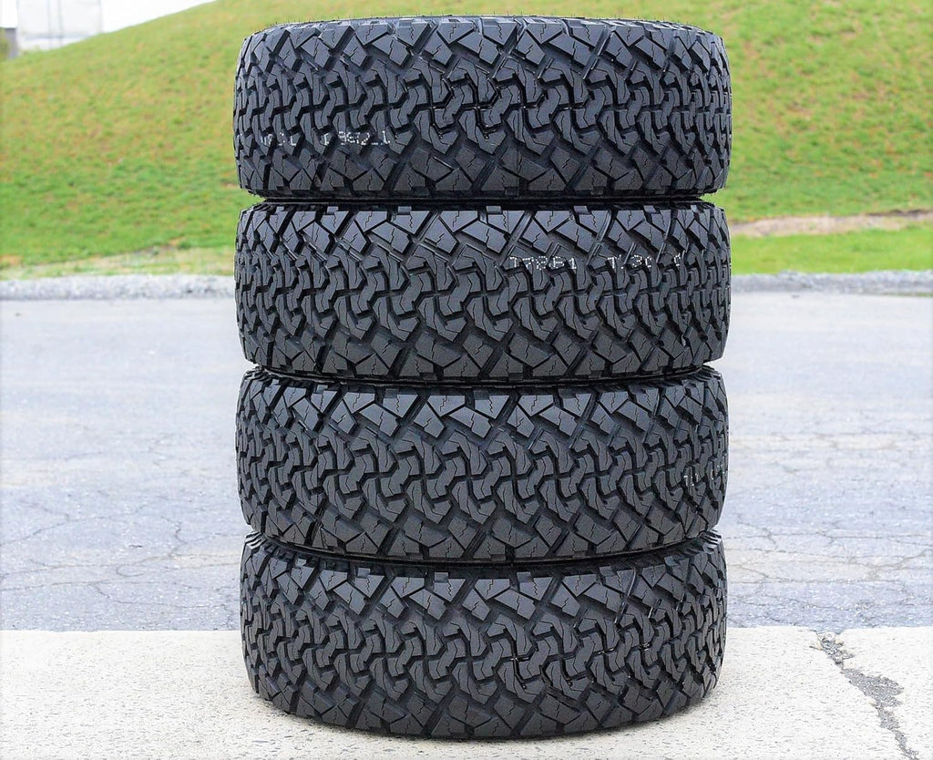 Set of 4 All-Terrain Mud Light Truck Radial Tires 35X12.50R17LT Load Range E 10-Ply BSW U4836