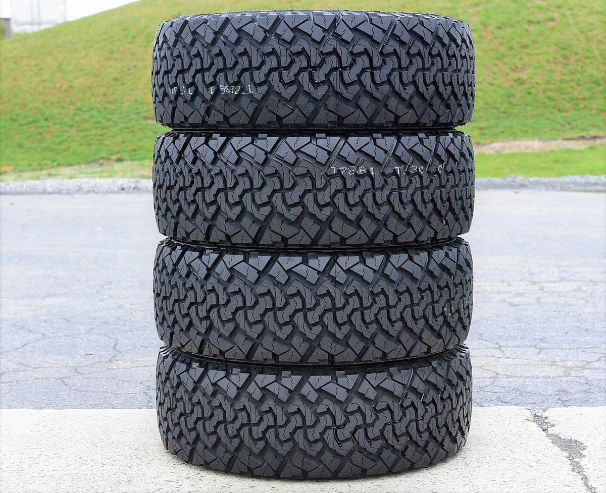 Set of 4 All-Terrain Mud Light Truck Radial Tires 35X12.50R17LT Load Range E 10-Ply BSW U4836