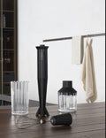 Black Hand Blender with Measuring Jug, Whisk and Chopper C225664
