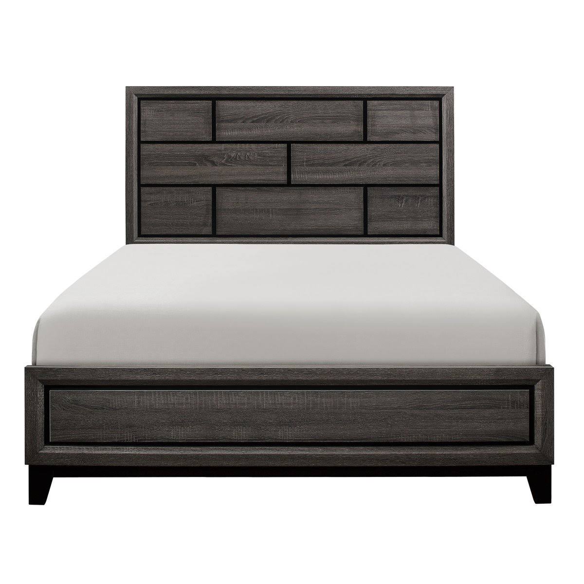 Gray 4-Piece King Panel Bedroom Set N113394