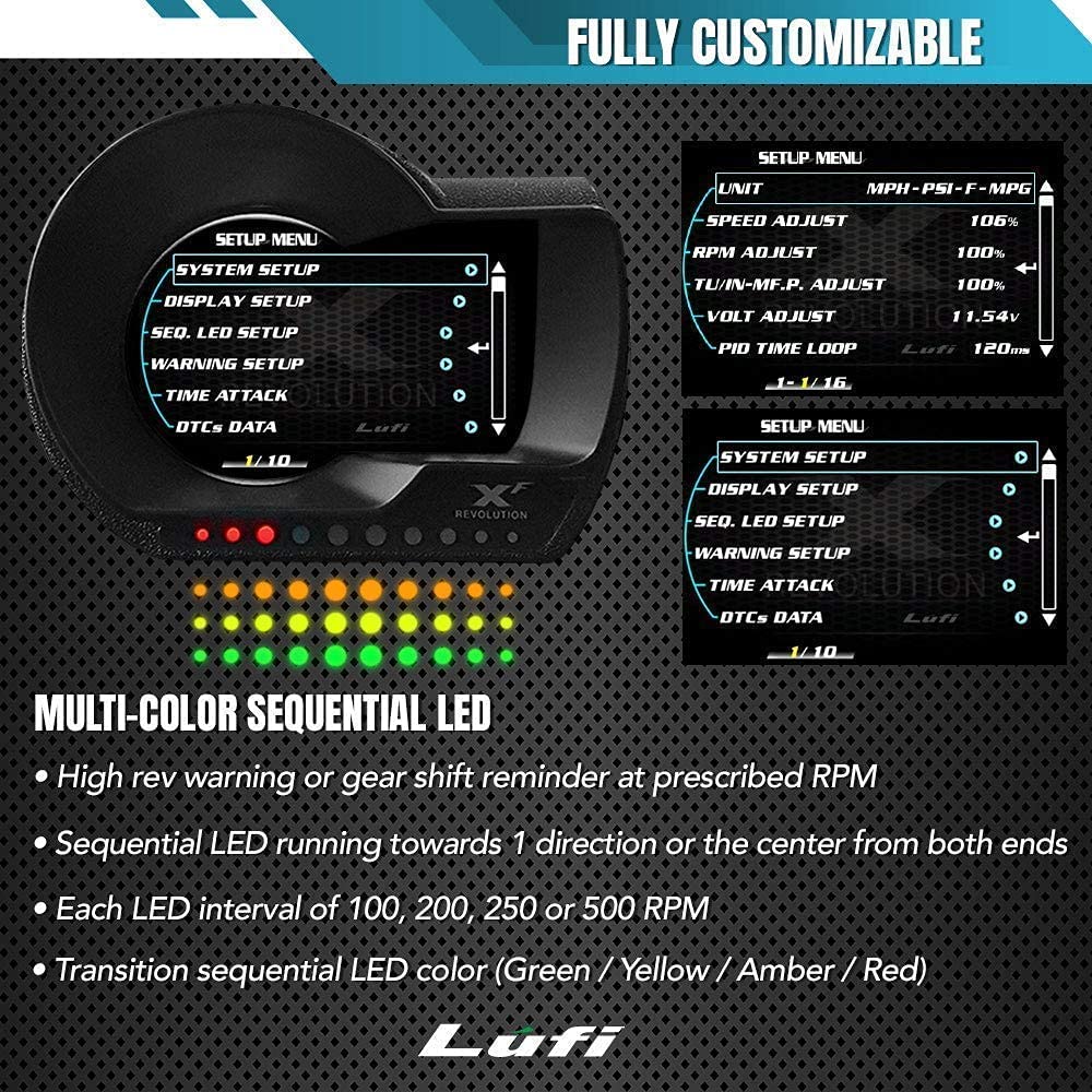 OBD2 Gauge Display Head Up Display X1962