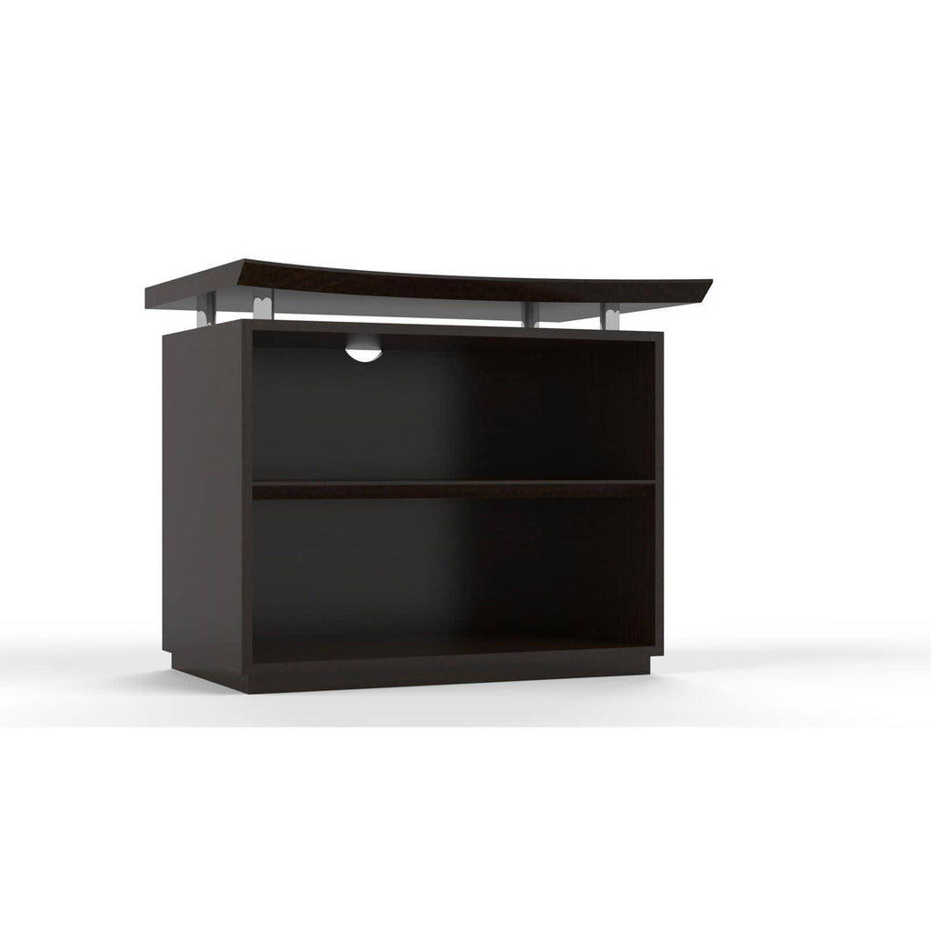 36x22 2-Shelf Bookcase Textured Mocha R81617