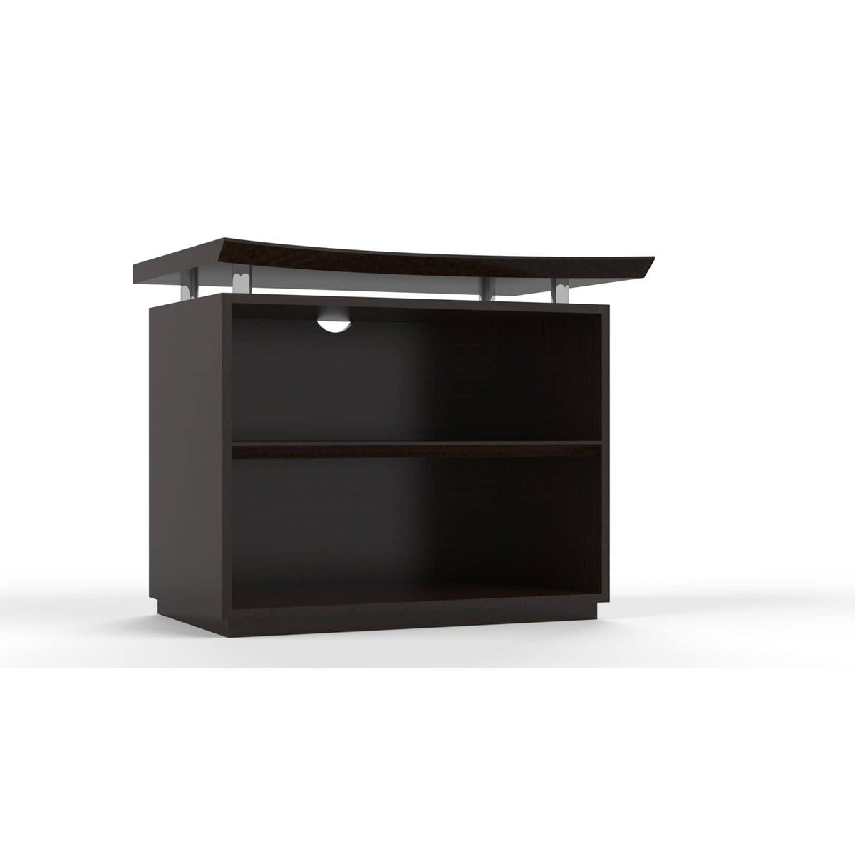 36x22 2-Shelf Bookcase Textured Mocha R81617