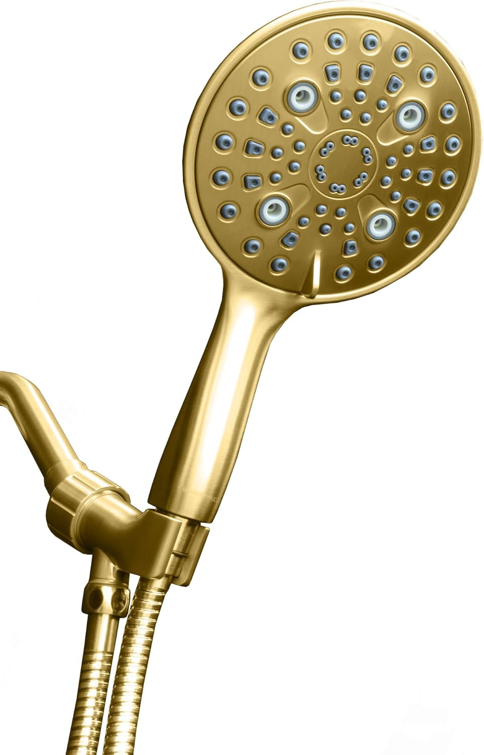6 inch Hand Held Rainfall Shower Head with Stainless Steel Hose, Polished Chrome Finish, Pack of 2 U6951