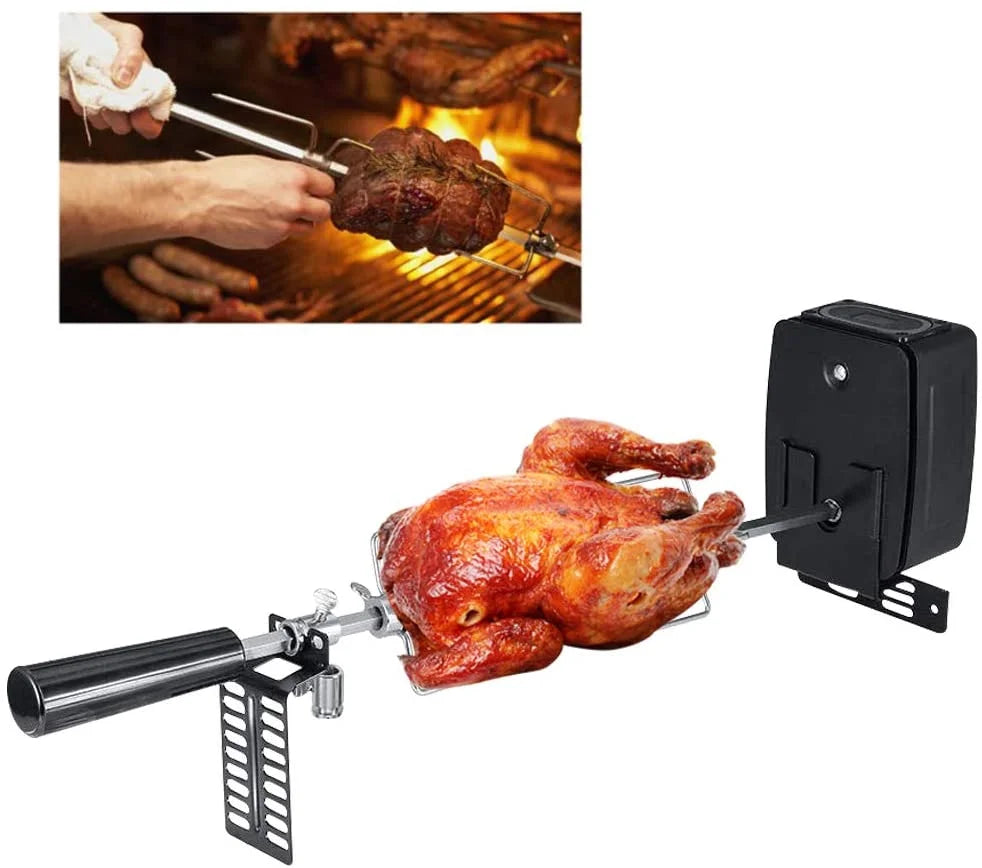 Stainless Steel Electric BBQ Rotisserie Motor Rod Kit F37909