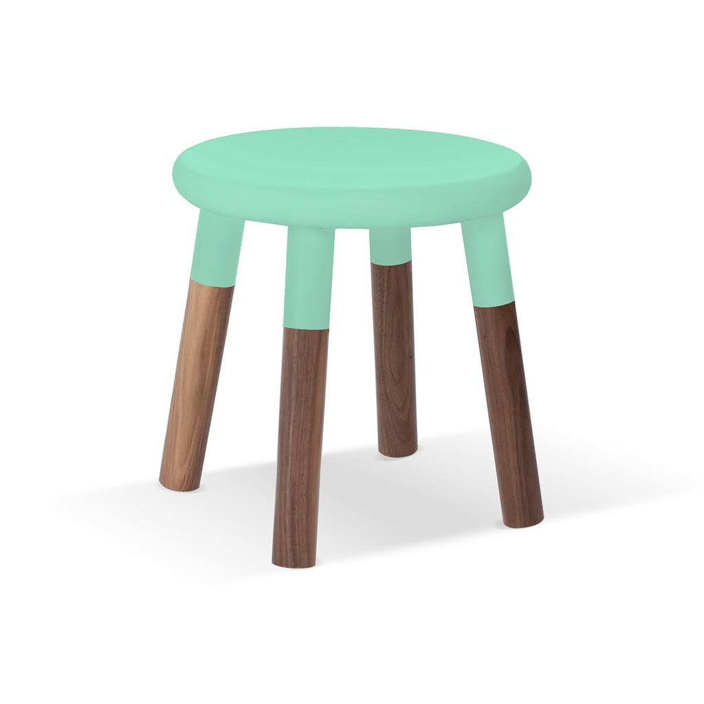 Kids Chair Set of 2 Walnut Deep Blue I80784