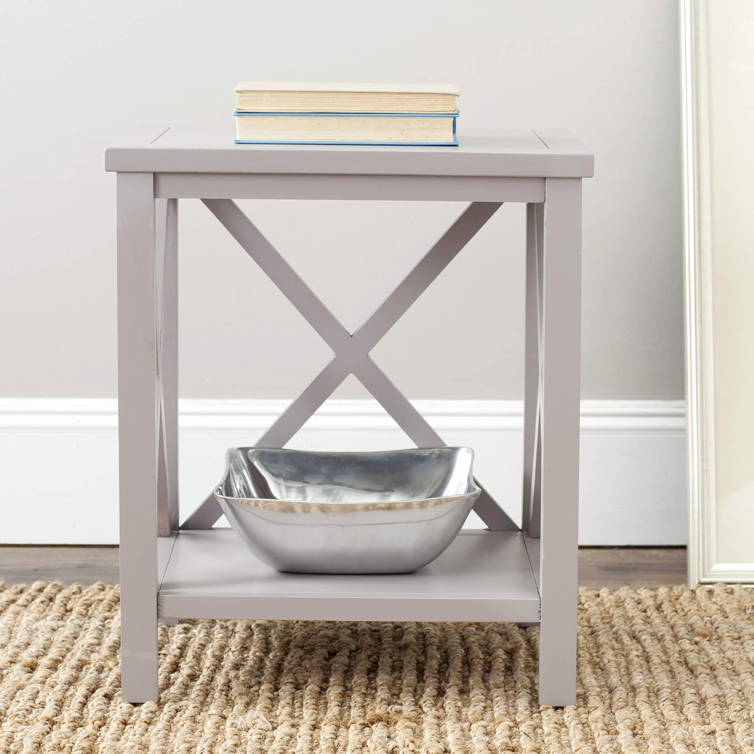 Cross Back End Table Z20214